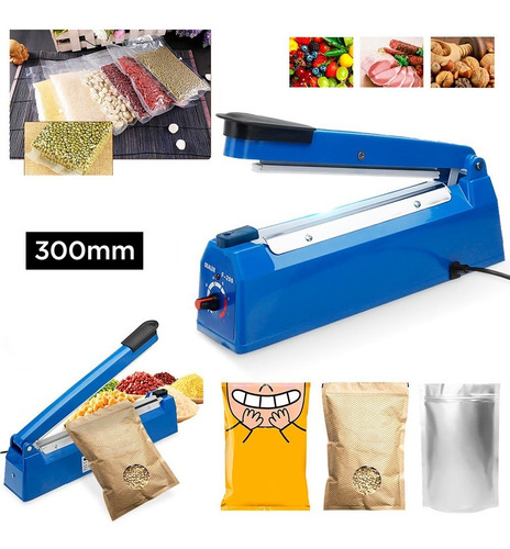 Imagen 2 de 5 de Selladora De Fundas Plasticas Manual D 30cm Gratis Repuestos