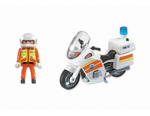 Moto De Emergencia Con Figura Equipada  5544 - Playmobil