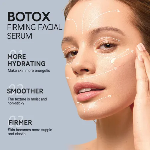 Rostro Con Toxina Botulínica Con Un Rostro Antienvejecimient