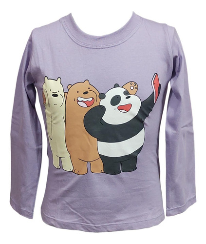 Remera Manga Larga Osos Escandalosos