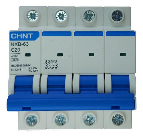 Termimagnética Térmica Chint 4x20A 6kA