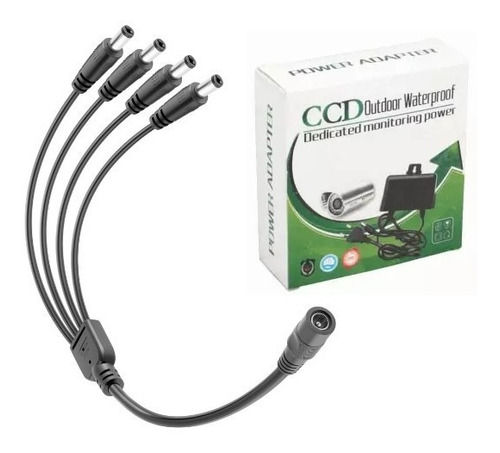 Cargador Fuente Poder Camaras Seguridad 12v 2a Cable 4 Bocas