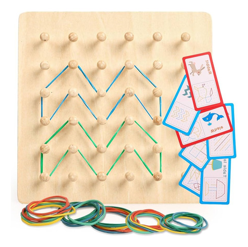 Tablero Didáctico Con Bandas Para Trabajar Patrones Niños
