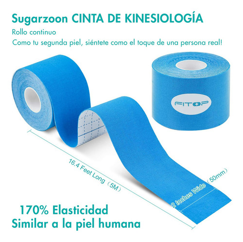 12 Rollos De Cinta De Kinesiología, 5cm * 5m Cinta
