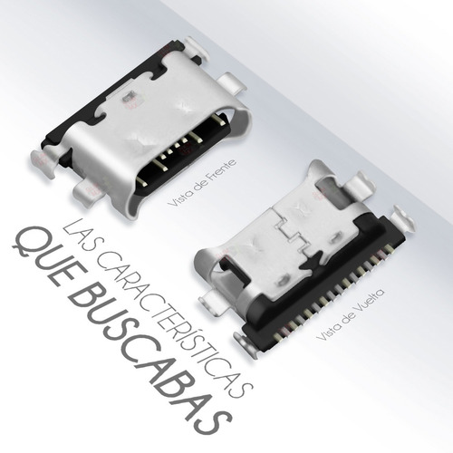 5 Piezas Pin De Carga Compatible Con Samsung A21 A215 A215u