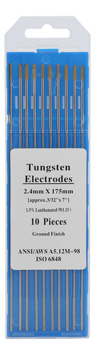 Varillas De Electrodo, 10 Unidades, Wl15, Lantano, Tungsteno