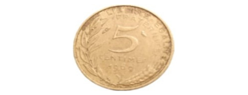 5 Centimes 1969 França Estado De Conservação Bc Cód.fr0001 (Usado)