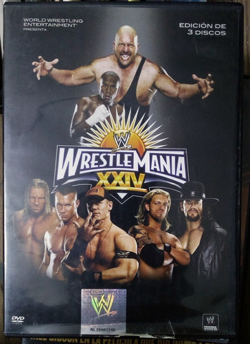 Wrestlemania Xxiv Edición 3 Dvd John Cena Batista Undertaker