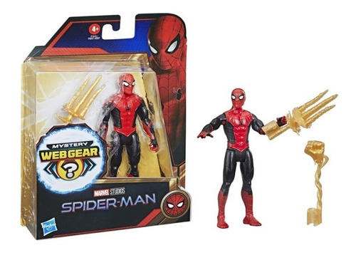 Spiderman No Way Home Red & Black Figura Mistery Web Gear