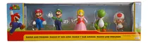 Comprar Muñecos Super Mario , Luigi Y Amigos Set De 5 Figuras Nuevo