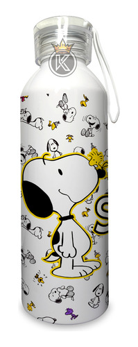 Botella De Agua Snoopy 750ml - Aluminio - Estampaking
