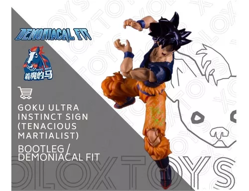 Boneco Son Goku Ultra Instinct Sign Demoniacal Fit Instinto