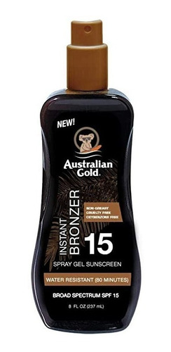 Australian Gold Protector Spf 15 Spray Gel Bronzer 237ml