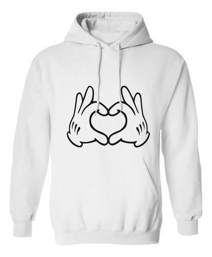 Sudadera Con Gorro Guantes Mickey Mouse Love