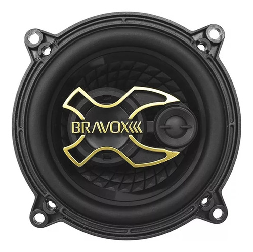 Parlantes Para Puertas Bravox 5 Pulgadas 100 Rms B3x50 Gold Color Ngro