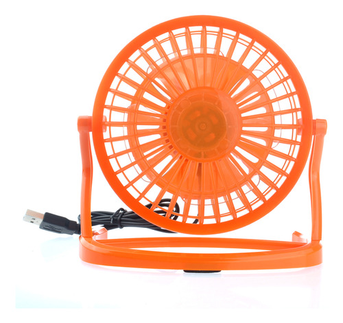 Ventilador De Puerto Usb Mini Naranja De Moda, Refrigeración