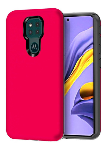 Funda Armor Soft + Vidrio Full Moto G9 | G9 Play | E7 Plus
