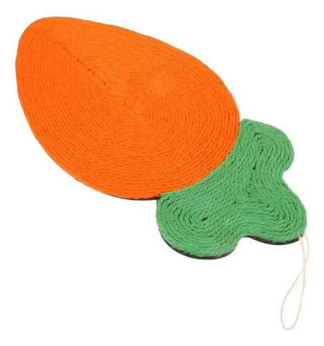 Rascador Cuerda Para Gatos Interactivo Forma De Zanahoria
