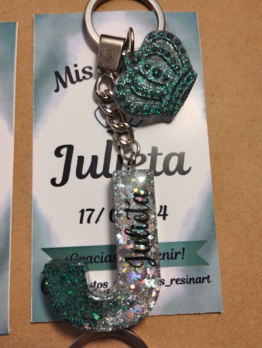 Souvenir Personalizado Resina 15 Años Casamiento Cumpleaños