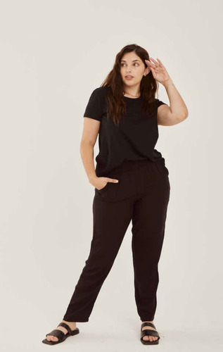 Pantalon Negro De Fibrana Talles Grandes/especiales