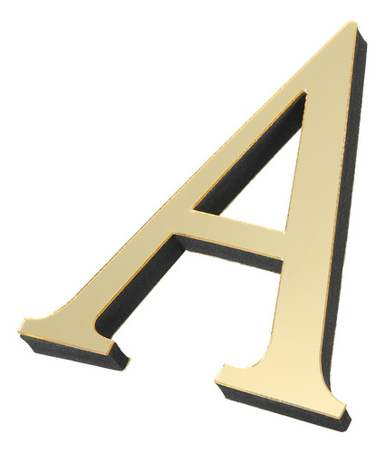Pegatinas De Acrílico 3d Autoadhesivo De Pared Alfabeto A