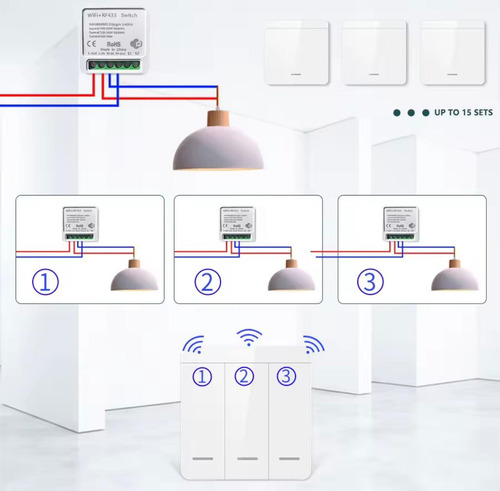 Smart Switch Rf 433mhz Tuya Wifi Interruptor Inteligente