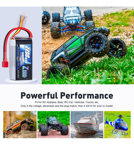 Batería Lipo 2200 Mah 11.1 V 50 C Para Rc Coche Y Dron
