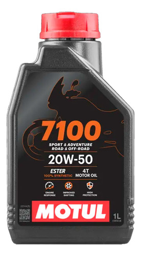 Aceite Full Sintético Motul 7100 20w50 4t 1lt