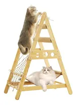Comprar Árbol De Gatos Interior Con Hamaca, Poste De Rascar, Escaler