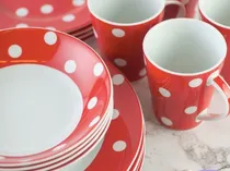 Comprar Circles Red (16 Pcs Set) 6114 Sets Porcelana Volf