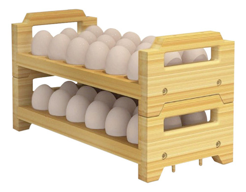 Huevera De Madera Apilable,huevera De Encimera