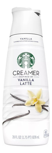 Crema Líquida Para Café Starbucks Vainilla Latte 828ml Usa