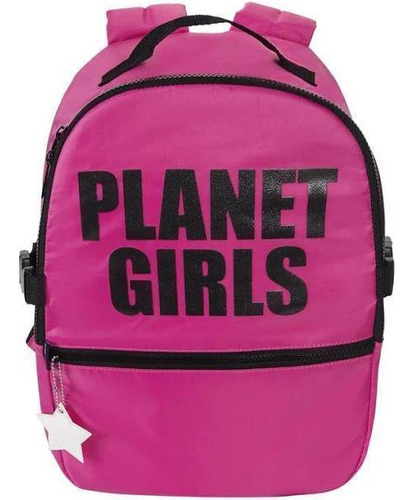 Mochila Planet Girls Rosa E Preto - Baby Go