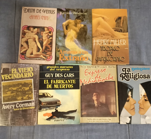 Lote 7 Libros ,la Religiosa +tropico De Capricornio Y Mas !