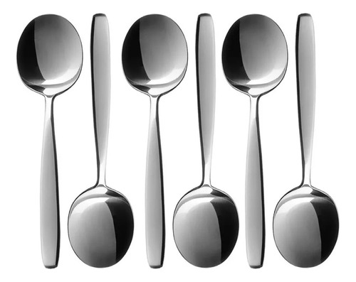 Set X 6 Cuchara Postre Volf Modelo Vento Acero Inoxidable V