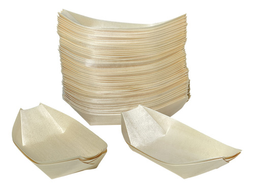 Bowl Recipiente Descartable Madera 160mm X 50un