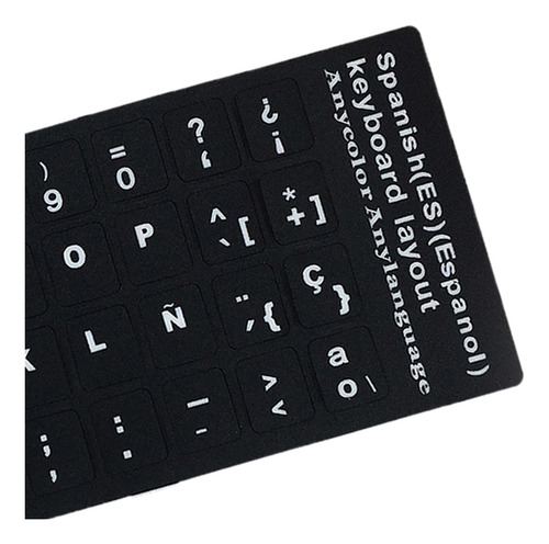 2 X 2 Pegatinas De Letras Para Teclado, Pegatinas 2 Piezas