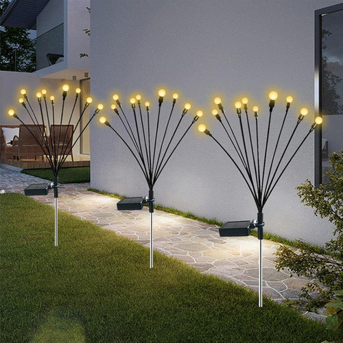 Lámpara Solar Firefly Para Iluminación De Jardín, 4 Unidades