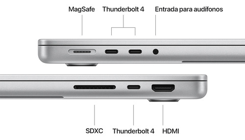 Macbook Pro 14 Chip M4 Pro, 14 Núcleos, 1 Tb Ssd Color Plata Color Plata