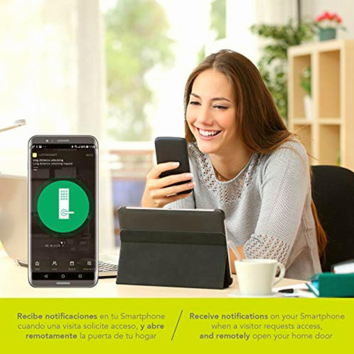 Lloyd's Cerradura Inteligente Para Puertas Con Grosor De 3.8