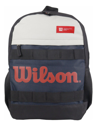 Mochila Wilson negro/azul/beige 65011038-Bl Color azul/negro/beige