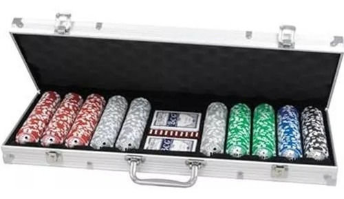 Fichas Poker X 500 Valija Maletín Juego Profesional Fichero