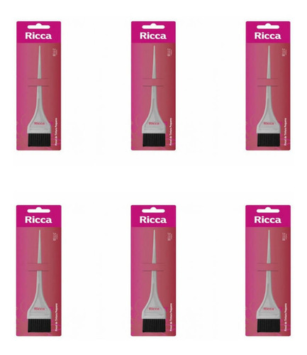 Imagem 1 de 1 de Ricca 348 Pincel P/ Tintura P (kit C/06)