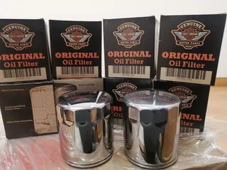 Filtro De Aceite Para Harley Davidson Cromado Original