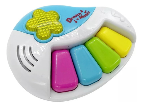 Piano Infantil Bebe Con Luz Y Sonido Juego Musical Didactico