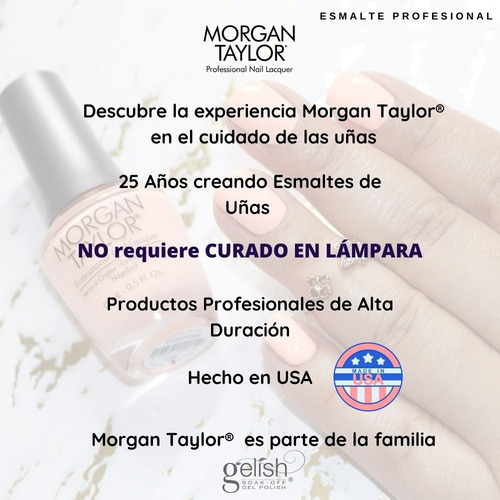Esmalte Uñas Morgan Taylor By Gelish React Top Coat