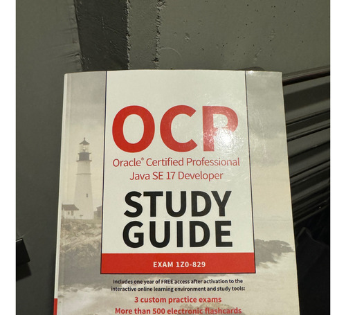 Libro Ocp Java 17 Se Exam 1z0-829