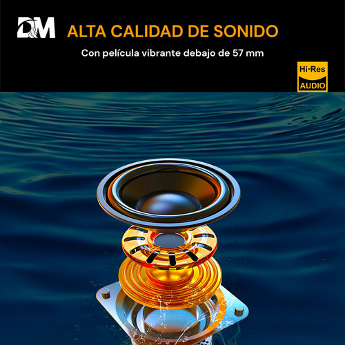 Minicomponente Bluetooth, Con Luz Led Dm-s4 Color Negro Potencia RMS 60 W