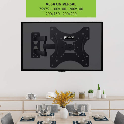 Soporte Tv Lcd Led Smart 43 42 40 32 24, Ss45 Movil 43cm