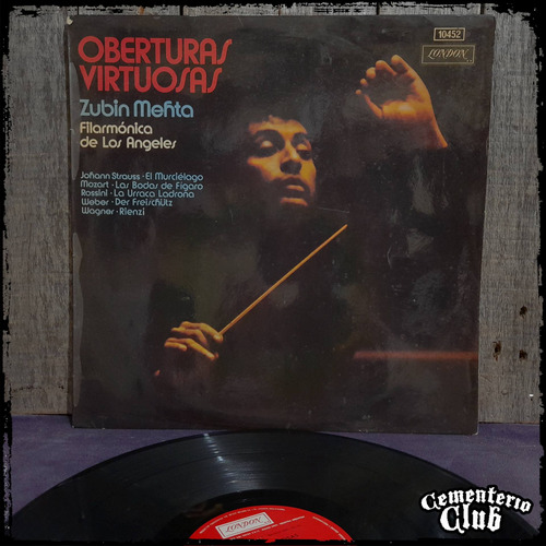 Zubin Mehta - Oberturas Virtuosas - Ed Arg 1974 Vinilo Lp
